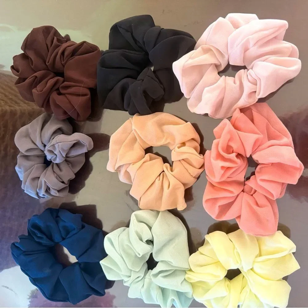 Colorful Hair Scrunchies Set